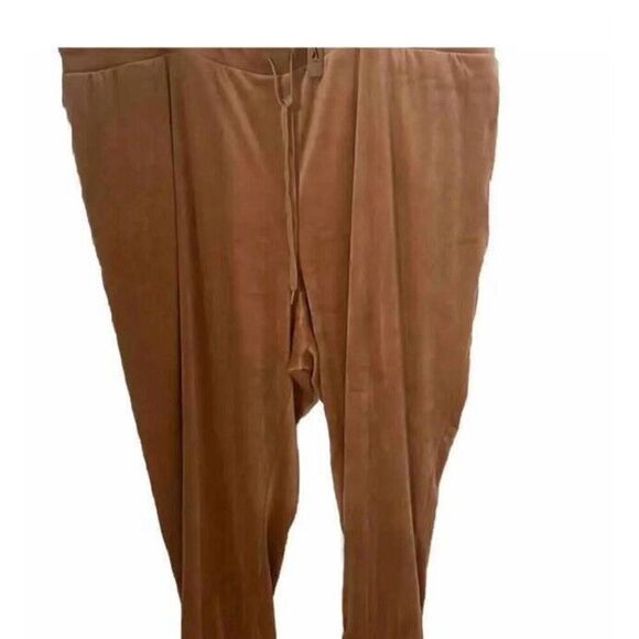 Amazon Women’s Velour Fleece Jogger Beige Size 6x NWT - Picture 1 of 3